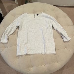 Jcrew women’s pale heather grey sweatshirt tunic